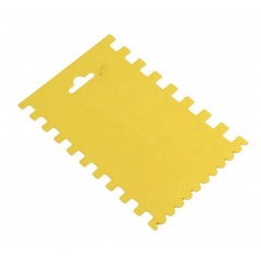 Advanta Шпатель пластиковий зубчастий для клею 170х120 мм В12 С4 С5