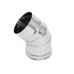 AISA Відведення нерж. 45 d-150 гофр. 0.5 мм Будмен