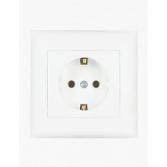 Almera BATI Розетка з заземленням біла