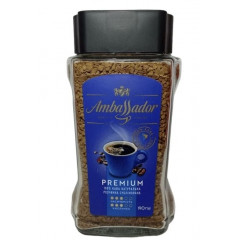 AMBASSADOR Кава Premium розчинна скло 190г