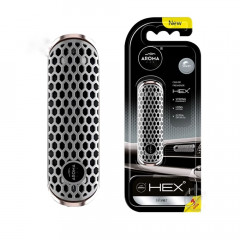 AROMA CAR Ароматизатор HEX срібло