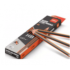 DELI Олівець ч/г мікс HB трикутний з ластиком затиркою карт/кор 37014