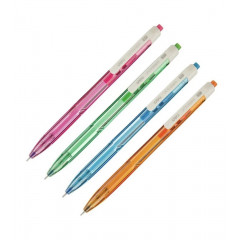 Deli Ручка кулькова EQ02836 син Xtream 0.7 автомат неоновий корпус білий кліп