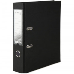 DELTA Папка-реєстратор А4 чорна 75мм ПВХ мет.окант (збірна)D1714-01C