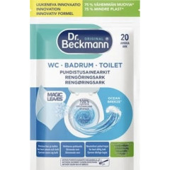 Dr.BECKMANN Magic Leaves Розчинна серветка для очищення унітаза Океанський бриз 20 шт