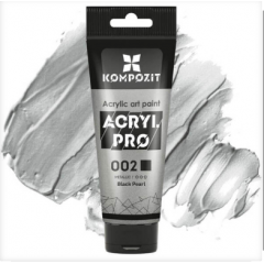 KOMPOZIT ART Фарба художня 002 чорна перлина 0.075л ТУБА Металік