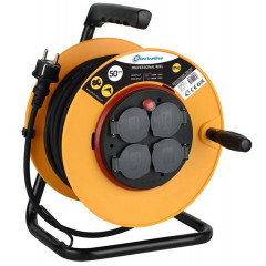 ELECTRALINE Подовжувач силовий 4 розетки 3х2.5 50м 