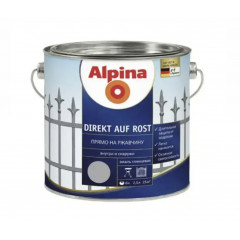 ALPINA Емаль алкідна матова Direkt auf Rost RAL7016 антрацитово-сіра 2.5л