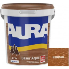 ESKARO AURA Фарба вододисперсійна Lasur Aqua каштан 0.75л Будмен