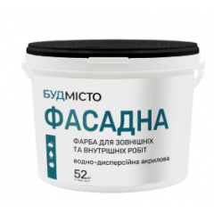 БУДМІСТО Фарба водоемульсійна акрилова фасадна 3кг Будмен