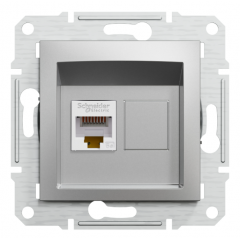 SCHNEIDER ASFORA Розетка комп'ютерна алюм EPH4300161