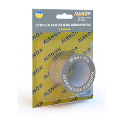 ALENOR Скотч алюмінієвий 50мм*10м Будмен