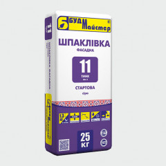 БУДМАЙСТЕР Шпаклівка цем. сіра Шп-2 25кг