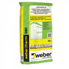 WEBER Суміш армуюча клейова Therm 80S 25кг