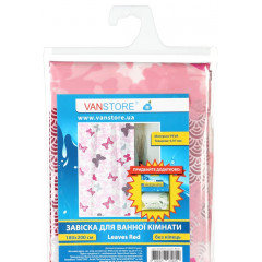 VANSTORE Завіска Leaves Red (комплект) 61002