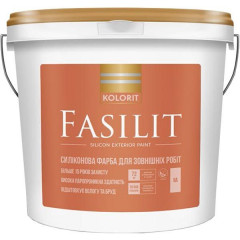 KOLORIT Фарба силіконова латексна фасадна Fasilit LC 9л