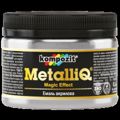KOMPOZIT Емаль акрилова MetalliQ Срібло 0.1кг