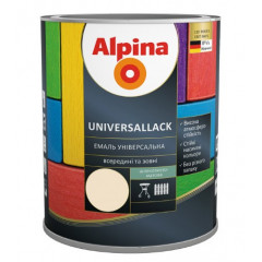 ALPINA Емаль шовковисто-матова UNIVERSALLACK слонова кістка 2.5л