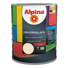 ALPINA Емаль глянцева UNIVERSALLACK слонова кістка 0.75л