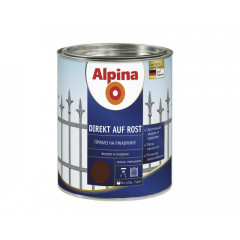 ALPINA NEW Емаль п/іржі шок-кор. EXL AP Direkt A Rost RAL8017 RU 750мл