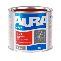 ESKARO AURA Грунт-емаль антикорозійна 3в1 червоно-коричнева 2.5кг
