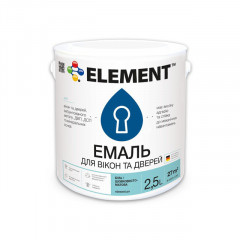 ELEMENT Емаль акрилова для вікон та дверей база С 2.5л