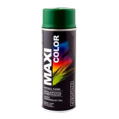 MAXI COLOR Емаль аерозольна універс декор зелен 400мл