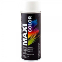 MAXI COLOR Емаль аерозольна універс декор біл 400мл