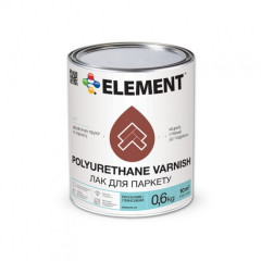 ELEMENT Лак паркетний Polyurethane Varnish гл. 0.6кг