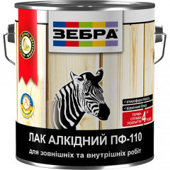 ЗЕБРА Лак ПФ-110 0.4кг