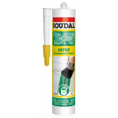 SOUDAL Герметик акриловий білий 280мл