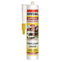 SOUDAL Герметик силіконовий універс сірий 280мл
