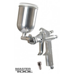 MASTER TOOL Фарбопульт HP MINI ВБ 100мл алюм. поворотний d0.5мм 60-90л/хв 2.5-4.0бар 80-8933