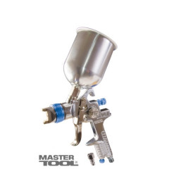MASTER TOOL Фарбопульт HVLP ВБ 600мл алюм. d1.4мм 150-220л/хв 3-4бар 80-8905