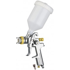 MASTER TOOL Фарбопульт HVLP ВБ 600мл пластик d1.8мм 150-220л/хв 3-4бар 80-8906