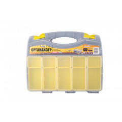 MASTER TOOL Органайзер з ручкою двосторонній 15 секцій +10 лотків 15" 370х300х80мм