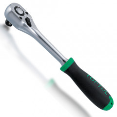 TOP TULL Тріскачка 1/4 "36 зубців (гумова ручка)