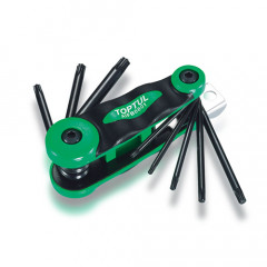 TOP TULL Набір складаний ключів TORX: T9-T40 (матеріал CRV-6150) AIFB0801