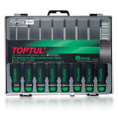 TOP TULL Набір викруток (PH000-PH0, SL1.2-SL3) 8од. GAAW0802