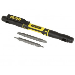 STANLEY Викрутка кишенькова дві двосторонні вставки PH0/PH1 SL3/SL4