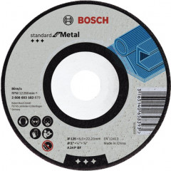 BOSCH Круг обдирний Standard по метал 125х6 вогн
