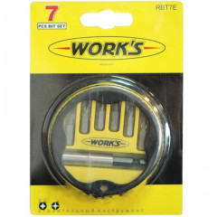 WORK'S Набір біт 7шт RBT7E (PH, PZ, держ 60мм)