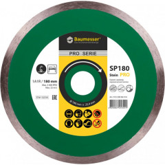 BAUMESSER Круг алмазний відрізний 1A1R 180x1.6x8.5x25.4 Stein Pro