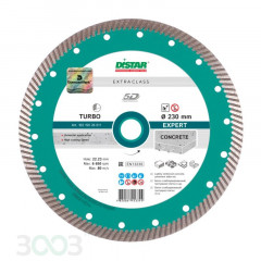 DISTAR Круг алмазний відрізний Turbo 230x2.6x12x22.23 Expert