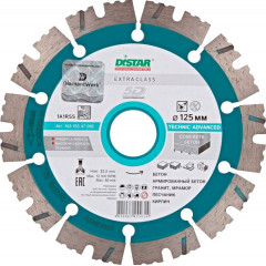 DISTAR Круг алмазний відрізний 1A1RSS/C3 125x2.2/1.4x11x22.23-10-HIT Technic Advanced