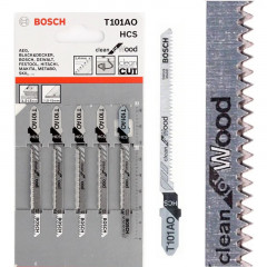 BOSCH Набір пилок лобзикових T101AO 5шт