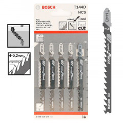 BOSCH Набір пилок лобзикових T144D 5шт