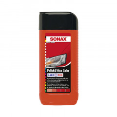 SONAX NanoPro Поліроль з воском, кольоровий червоний 0,25л