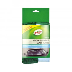TURTLE WAX Мікрофібра двостороння для очистки та надання блиску скла