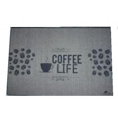 DARIANA Килимок універсальний для підлоги Льон 45х75см Coffee сірий 5628